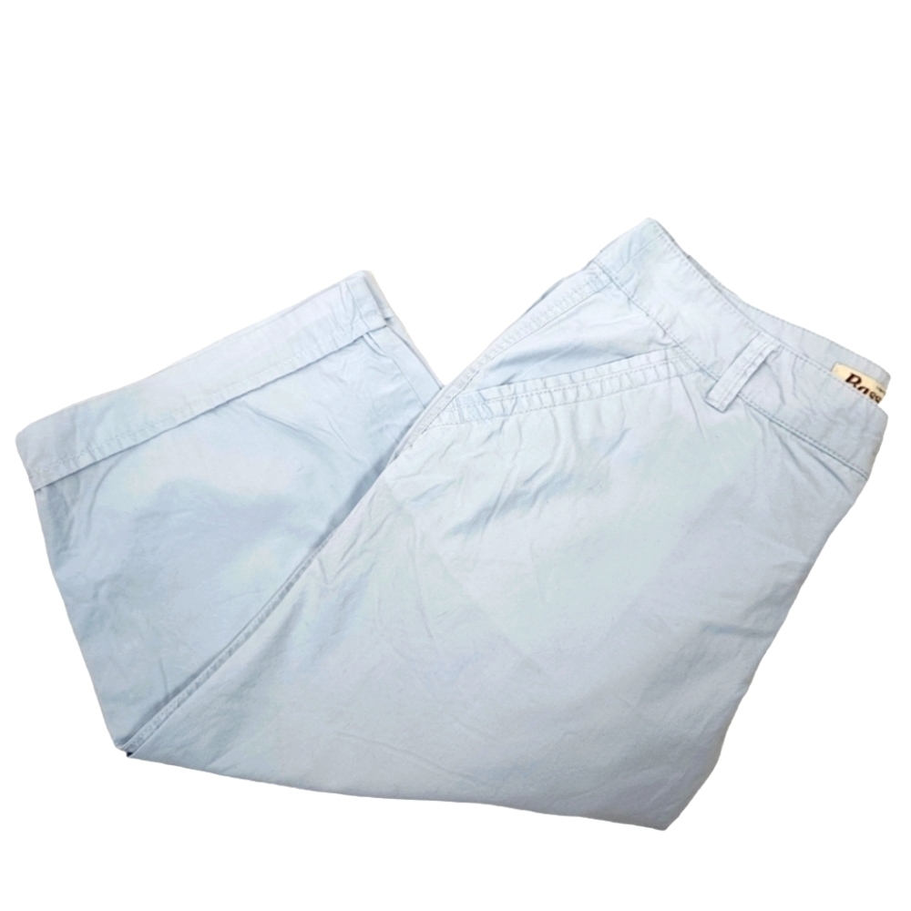 Bass Heritage Collection Baby Blue Chino Capri Pants Size 10‎ Women's
